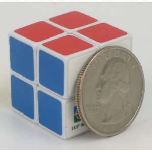   Mini Eastsheen White 2x2x2 Magic Rubiks Mini Cube: Toys & Games