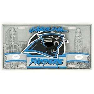  Carolina Panthers   3D NFL License Plate 