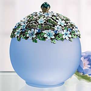  Forget  Me Nots Glass Jar: Kitchen & Dining
