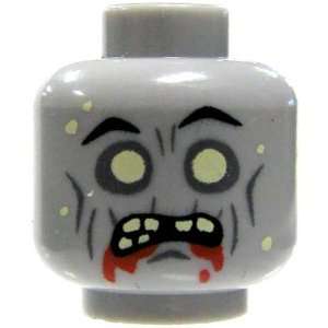  HE6C3 LEGO LOOSE HEAD Zombie Head with White Eyes: Toys 