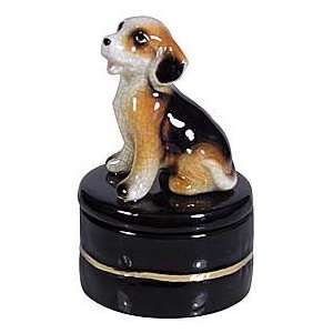 Beagle Porcelain Mini Box