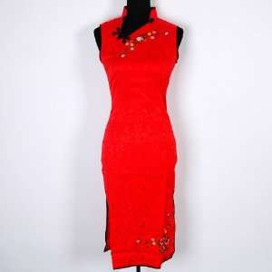Prom Grace Cheongsam Mini Dress Party Red Available Sizes: 0, 2, 4, 6 