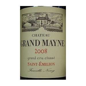  2008 Chateau Grand Mayne Saint Emilion 750ml Grocery 
