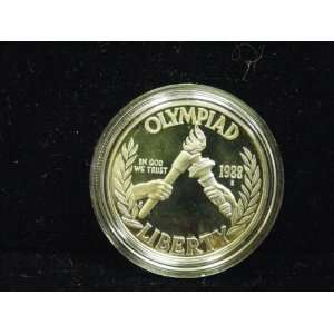 1988 S Olympics Silver Commemorative Proof Dollar 
