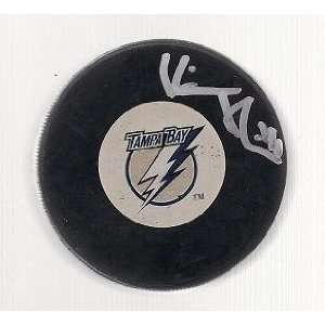  Victor Hedman Signed Hockey Puck