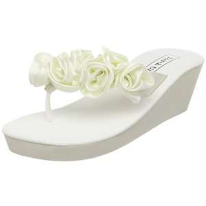 Touch Ups Bridal Wedding Shoe   Womens Birdy Sandal   Ivory (Size 5 