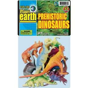  Planet Earth Prehistoric Dinosaurs: 12 Piece Set of 2 to 4 
