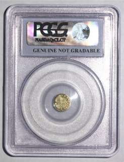   ROUND CALIFORNIA GOLD FRACTIONAL 1/4 DOLLAR PCGS BG 821 R5   
