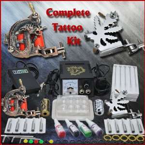   Tattoo Kit 2 Machine Gun Power Ink Set D53 341