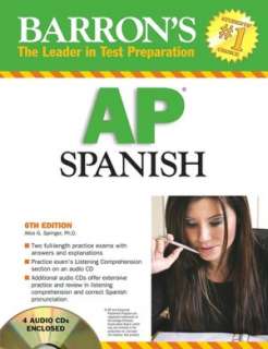   Barrons AP Spanish [With 4 Audio CDs] by Alice G 