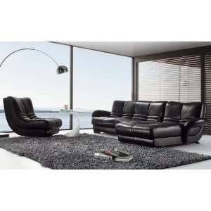  SBO 3924 Leather Sectional Sofa: Home & Kitchen