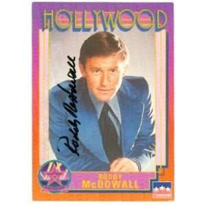   McDowell Autographed/Hand Signed Hollywood Walk of Fame trading card