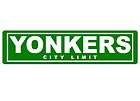 Yonkers New York NY City Limit Sign