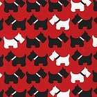 Urban Zoologie Scottie Dogs fabric quilt BTY cotton Kaufman