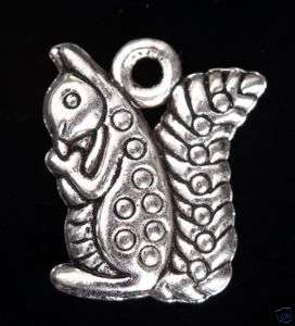 60pc Tibetan Silver Squirrel Charm Bead Pendant C0220  
