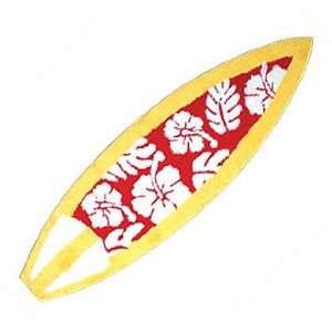  Shortboard Rug / Floral / Yellow Red: Furniture & Decor