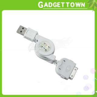Retractable USB Sync Data Cable For iPhone 3G 3GS iPod  