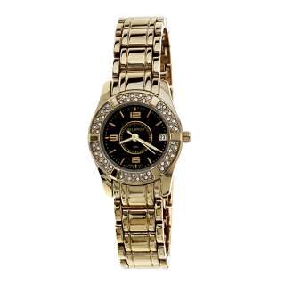 NEW Womens Watch Helbros Gold Tone with Black Dial  