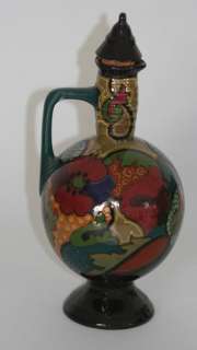 STUNNING ART POTTERY PITCHER / JUG BY G O UDA MADE IN HOLLAND c. 1920