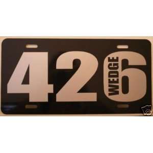 426 WEDGE ENGINE SIZE LICENSE PLATE