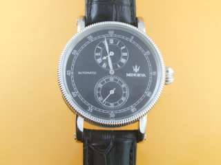 SS MINORVA Regulator automatic watch black  
