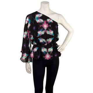 NWT, Disco Print Asymmetric Top Silk, diff. sizes  