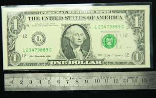 Fast shipping 100 $1 Dollar Paper Money Currency Fit Sleeves Holders 