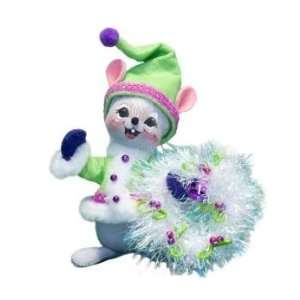  Annalee 6 Winter Whimsy Wreath Mouse Figurine
