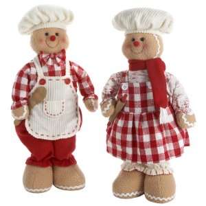    Kurt Adler 16 Gingerbread Boy and Girl Set of 2: Home & Kitchen