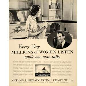   Ad National Broadcasting Radio Advertisers NBC   Original Print Ad