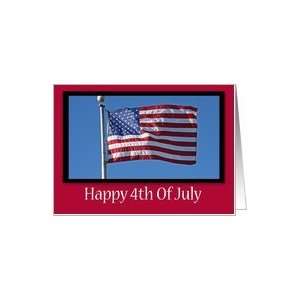  Happy 4th Of July, Flying Flag Card: Health & Personal 