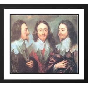 Dyck, Sir Anthony van 22x20 Framed and Double Matted Charles I in 