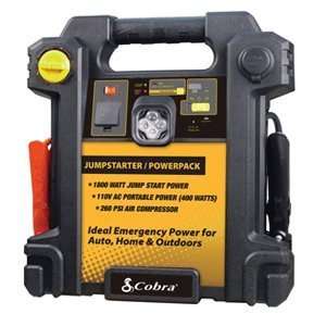 Cobra CJIC 350 500 Amp Portable Jump Start/Air Compressor with A/C and 