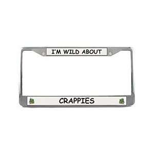  Crappie License Plate Frame (Chrome): Patio, Lawn & Garden