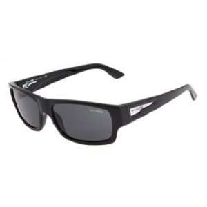  Arnette Sunglasses Wager / Frame: Gloss Black Lens: Grey 
