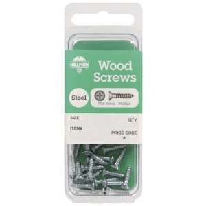   20: Hillman Zinc Plated Steel Wood Screws (5784): Home Improvement