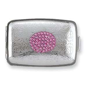  Rose Swarovski Crystal Pillbox Jewelry