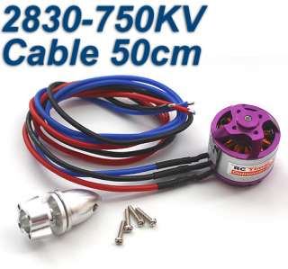 FPV 2830 14 50 750KV Outrunner Brushless Motor With 50CM Cable  