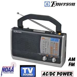  Emerson Am/fm Weather Portable Clock Radio: Electronics