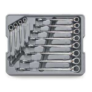 GearWrench 12 piece X Beam Reversible Ratcheting Wrench Set   Metric 