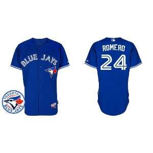  Jays Authentic MLB Jerseys #24 Ricky Romero BLUE Cool Base BASEBALL 