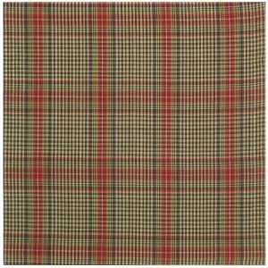   Cotton Colorful Cream and Dark Green Plaid Tablecloth 60x60 Inches
