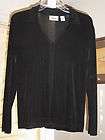Yuka black Long sleeve Sequence collar sweater top size T4  