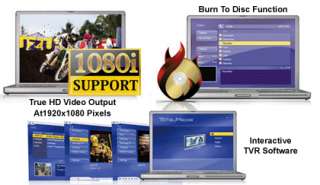 Users can also use thesupplied TVR software to burn the recorded TV 