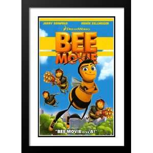 Bee Movie 32x45 Framed and Double Matted Movie Poster   Style H   2007