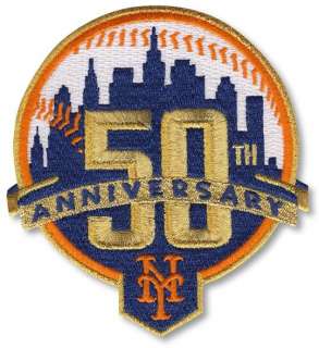   Patch New York NY Mets 50th Years Anniversary Official Licensed  