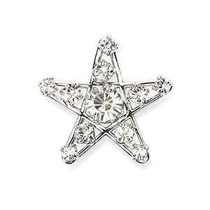  Swarovski Crystal Bailee Rhodium STAR Pin / Brooch NIB 