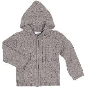  Elegant Baby Hood Sweater   Taupe, 6 Months: Baby
