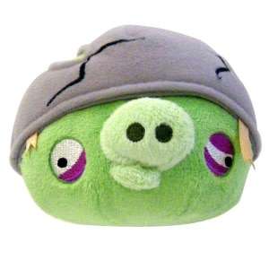   Angry Bird Green Helmet Pig with Sound 5 Inch Plush 