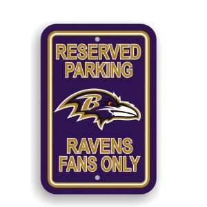  NFL Baltimore Ravens Plastic Parking Sign: Sports 